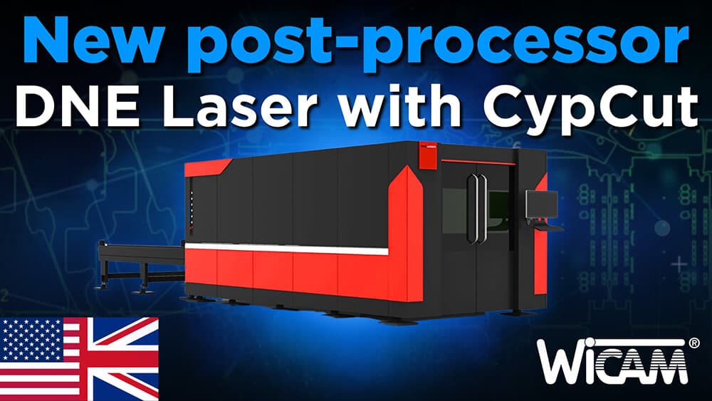 New post-processor for DNE laser machines with CypCut control